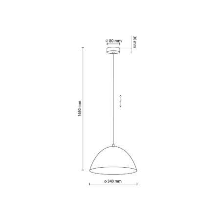 Lampa wisząca FARO BRICK Ø34 cm (10259) - TK Lighting