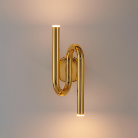 Designerski kinkiet MYK LED złoty 38 cm (DB4062 GOLD) - Step into Design