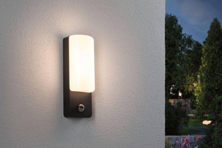 Oprawa elewacyjna BONNIE LED PIR 8.5W 560lm 3000K IP44 230V antracyt aluminium (PL94851) - PAULMANN