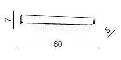 Kinkiet łazienkowy PETER S 60 LED 4000K (AZ2088 - Azzardo)
