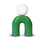 POP U Lampa biurkowa , ceramiczna z tekstylnym przewodem i włącznikiem (LX23820) - LYOMA