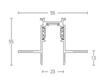 TRIMLESS CURVED TRACK D:900 MM BLACK (22098 Zambelis) - Zambelis