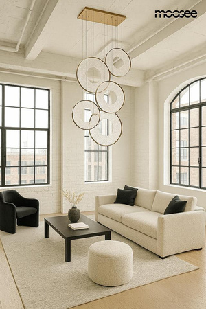 Kaskadowa lampa wisząca STARDUST złota (MSE1501100587) - Moosee