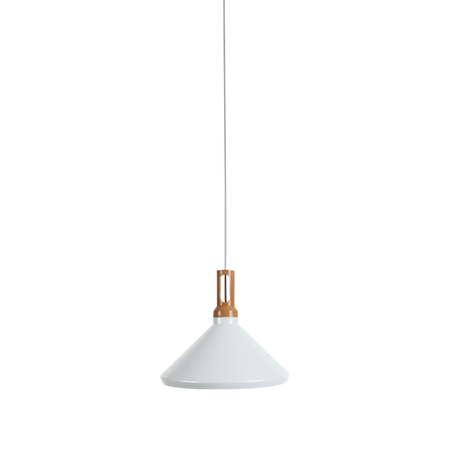 PENDANT 1L ALUMINIUM WHITE (1512-W Zambelis) - Zambelis
