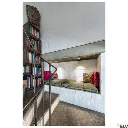 NUMINOS® DL S, wewnętrzna oprawa sufitowa wpuszczana LED, biała/biała 3000 K 40°, zawiera sprężyny liściaste (1003809) - SLV