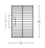 WALL CEILING LAMP E27 MAX 25W  RATTAN   BLACK (20240 Zambelis) - Zambelis