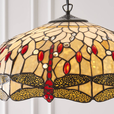 Lampa Wisząca Dragonfly beige (64079) Tiffany