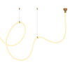 Lampa wisząca SNAKE LED wąż ledowy złota 500 cm (MD1021-5 gold) - Step into Design