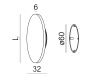 Kinkiet MAXI POINT round LED Kol. Złoty 2700K  (26514-M927-D9-00-19) - AqForm