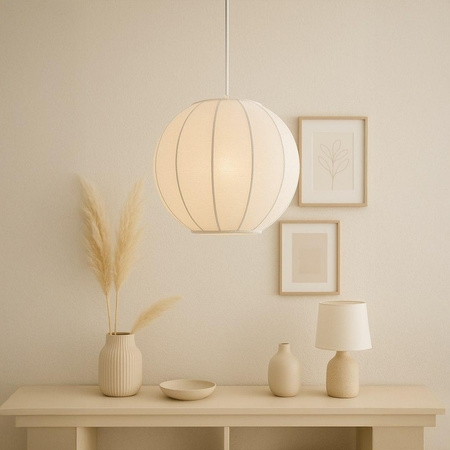 Lampa wisząca Dana Biały 1xE27 (ML1805) - Milagro