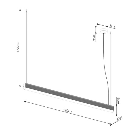 Lampa wisząca FARGE złota LED 4000K (TH.299) - Thoro Lighting