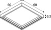 Rama montażowa natynkowa PANEL 600 (1007474) - SLV
