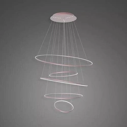 Lampa wisząca Ledowe Okręgi No.5 120cm 3k Różowe Złoto Dali (LA085/P_120_in_3k_rose_gold_Dali) - ALTAVOLA DESIGN