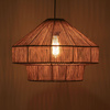 Lampa wisząca Boho jutowa 41x41x128cm (104666) - DIJK