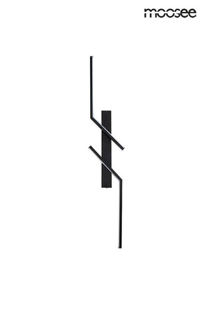 Minimalistyczny czarny kinkiet MAISON 60 (MSE1501100411) - Moosee