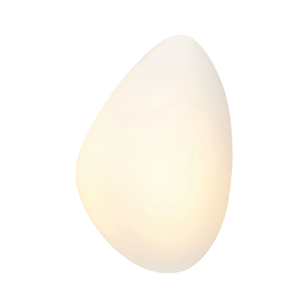 LED WALL LAMP 5W 3000K GLASS & IRON  WHITE (20137 Zambelis) - Zambelis