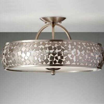 Lampa sufitowa, plafon ZARA kol. STALOWY (FE/ZARA/SF) - Feiss- Elstead Lighting
