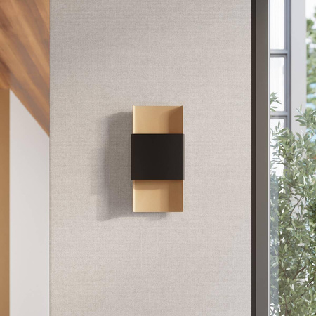 Kinkiet DURLIN złoty/czarny (SL.1354) - Sollux Lighting