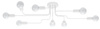 Żyrandol VECTOR 8 biały (SL.1444) - Sollux Lighting