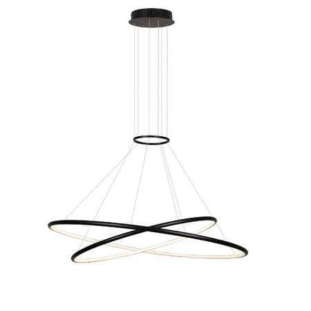 Lampa wisząca Halifax 2xLED czarna  (LP-940/2P BK CCT) - Light Prestige