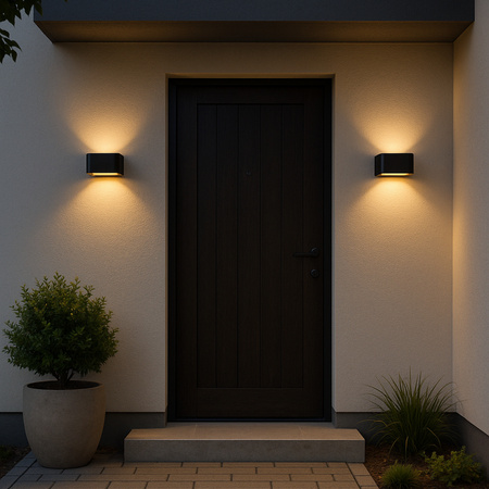 ARIUS BLACK KINKIET IP54 (18204) - TK Lighting