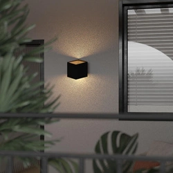 Kwadratowy kinkiet na elewację CUBE BLACK KINKIET LED IP 54 (18182) - TK Lighting