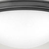 Mały plafon Collier - 2 źródła światła - Zgaszona czerń (HK-COLLIER-F-S-BX) - Elstead Lighting