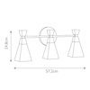 Kinkiet Bowtie (BOWTIE-3-MB) - Elstead Lighting