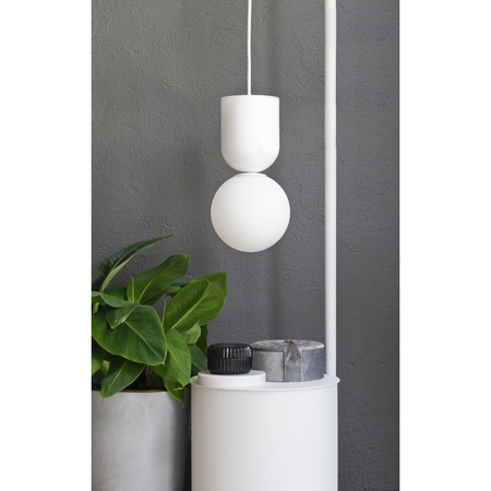 LUOTI biała sufitowa lampa wisząca z podwyższoną szczelnością IP44 (LUA111PS0) - Ummo