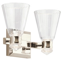 Kinkiet LED Kayva - 2 źródła światła (QN-KAYVA2-PN) - Quintiesse