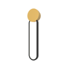 SCONCE LED LIGHT 13W 3000K ALUMINIUM-SILICON GOLD-BLACK (23103 Zambelis) - Zambelis