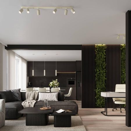 Plafon KARBON 6L beżowy (SL.1604) - Sollux Lighting