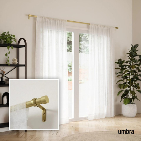 UMBRA pojedynczy karnisz CAPPA 305 - 457  cm złoty (1021411-240) - Umbra