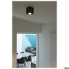 TRILEDO SQUARE CL, lampa sufitowa, LED, 3000K, kwadratowa, czarna matowa, 38°, 6,2W, z zasilaczem (113940) - SLV