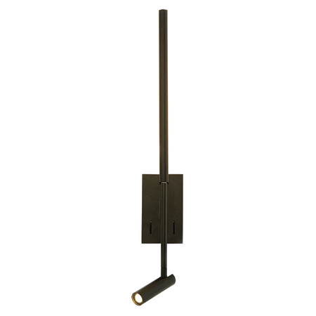 SCONCE LED LIGHT 2.5W+5W 3000K METAL-ALUMINIUM-ACRYLIC BLACK (23039 Zambelis) - Zambelis