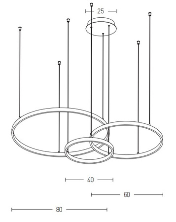 PENDANT LIGHT 136W 3000K BRUSHED GOLD (1956 Zambelis) - Zambelis
