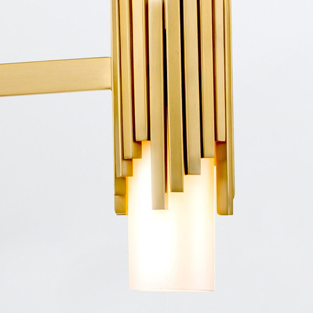 Żyrandol Marvele - 6 źródeł światła - Postarzany mosiądz (MARVELE6-AB-OPAL) - Elstead Lighting