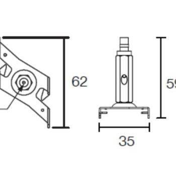 Zawiesie linkowe Wire do szynoprzewodu 5m (black) (8131) - Shilo