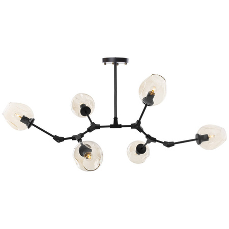 Lampa wisząca MODERN ORCHID-6 (ST-1232-6 GOLD transparent) - Step into Design