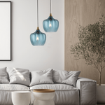 PENDANT LIGHT GLASS 1XE27 MAX 40W (19175 Zambelis) - Zambelis