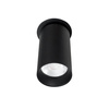 MAXLIGHT H0127 LAMPA SUFITOWA HALO D BLACK PODTYNKOWA
