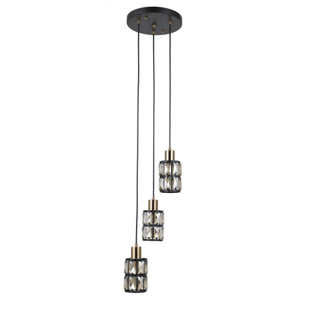 Lampa wisząca Menfi  (PND-44236-3-BK-GD) - Italux