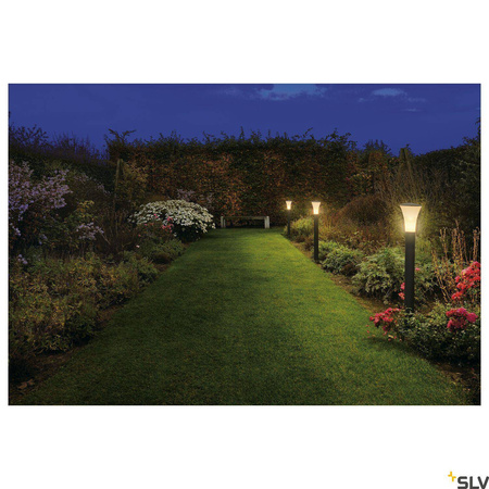 ALPA CONE 100, lampa podłogowa outdoor, TC-(D,H,T,Q)SE, IP55, antracytowa, Ø/W 7,3/108 cm, maks. 24W (228925) - SLV