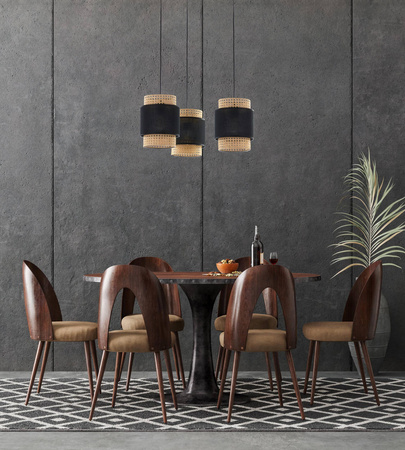 Lampa wisząca BOHO czarna 3 PŁ (6549) - TK Lighting