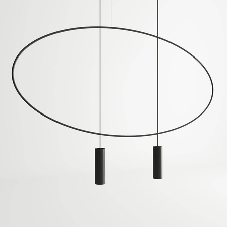 Lampa wisząca HOLAR 2 czarna (TH.017CZ) - Thoro Lighting