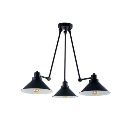 PLAFON TECHNO III CZARNY 2 x E27 60W (9142) - Nowodvorski