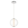 Lampa wisząca Atomo - 1 źródło światła - Polerowany chrom (QN-ATOMO-1P-PC) - Quintiesse