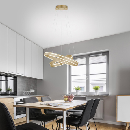 Q-VITO LAMPA WISZĄCA MATOWY MOSIĄDZ (8420-60) - Paul Neuhaus