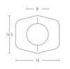 WALL LIGHT WITH OPAL GLASS 1xG9 MAX 7W BLACK MAT (20348-S Zambelis) - Zambelis