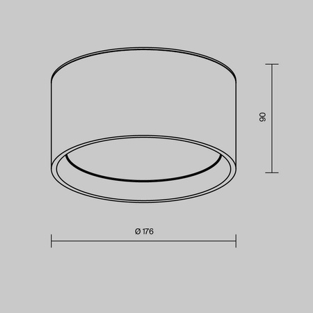 Lampa sufitowa Hydra (C090CL-15W3K-MG) - Maytoni